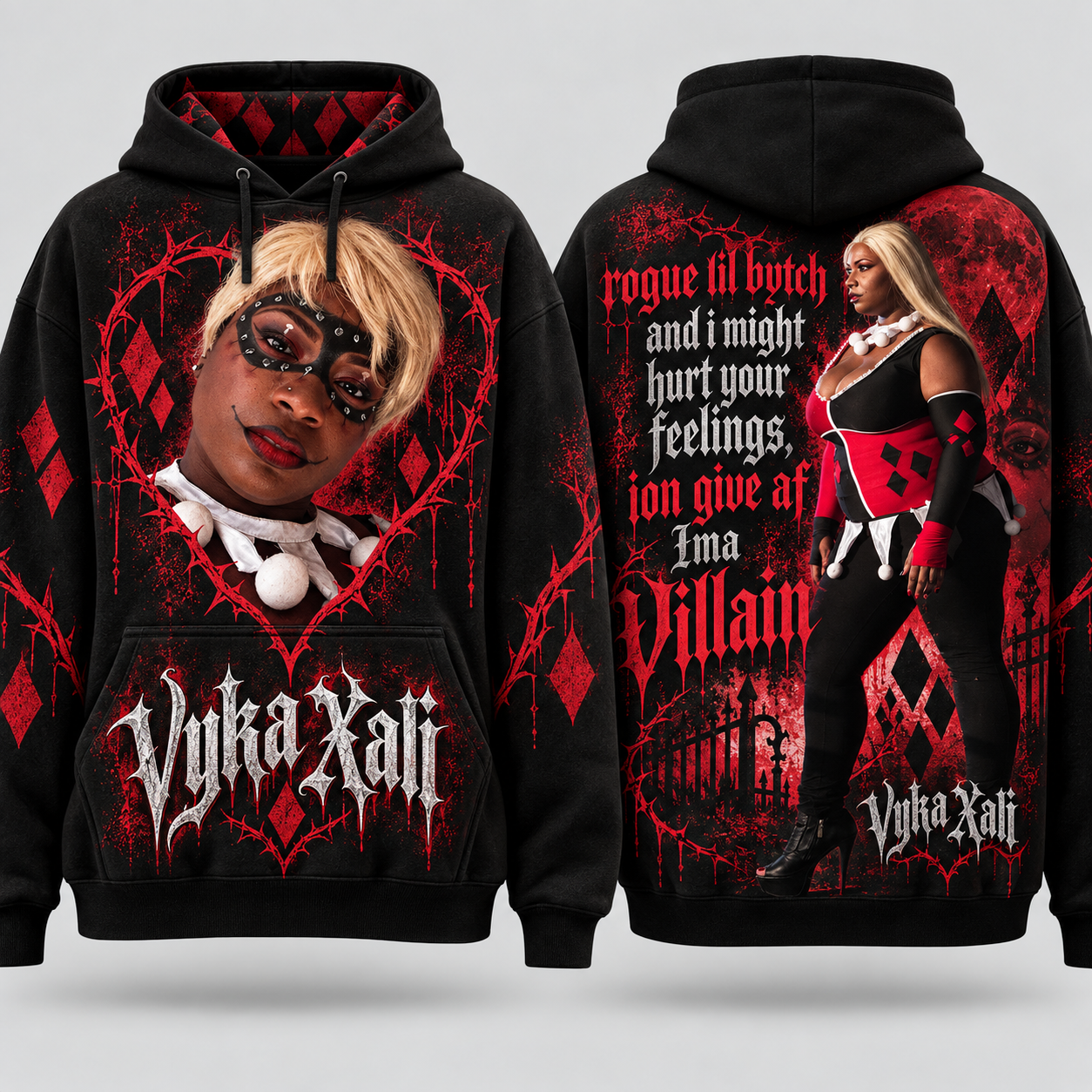 Halloween Villain Hoodie by Vyka Xali