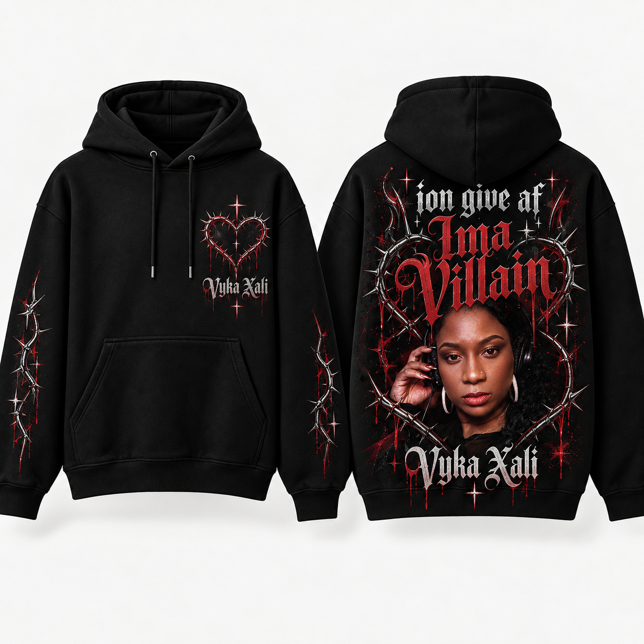 Ima Villain Hoodie by Vyka Xali